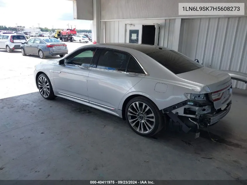 1LN6L9SK7H5608273 2017 Lincoln Continental Select