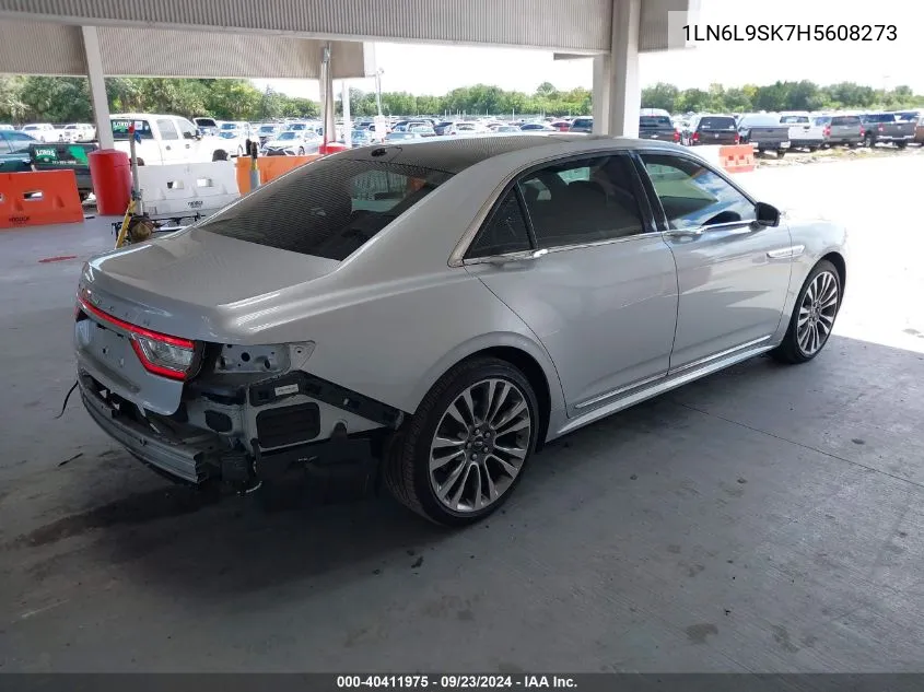 1LN6L9SK7H5608273 2017 Lincoln Continental Select