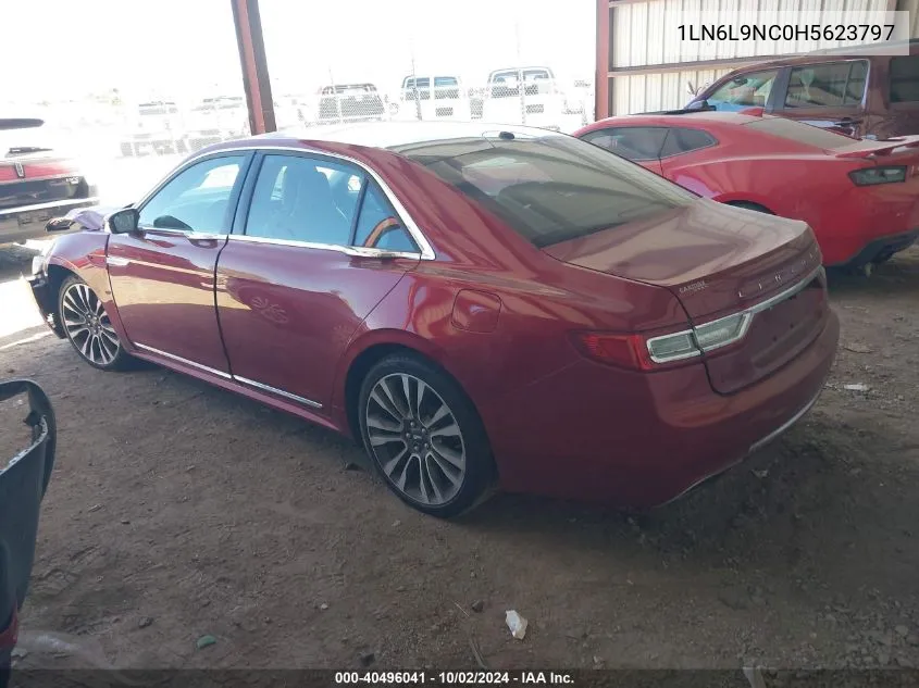 1LN6L9NC0H5623797 2017 Lincoln Continental Reserve