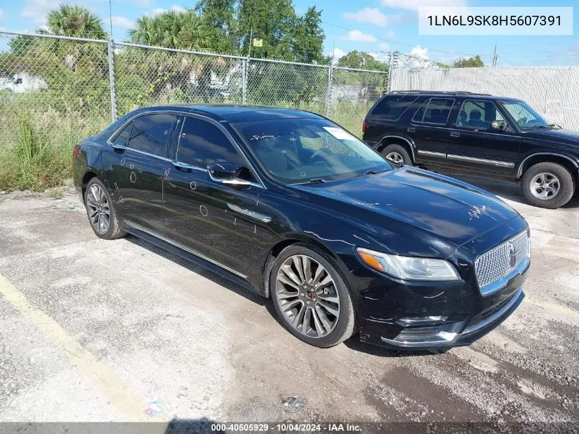 2017 Lincoln Continental Select VIN: 1LN6L9SK8H5607391 Lot: 40505929