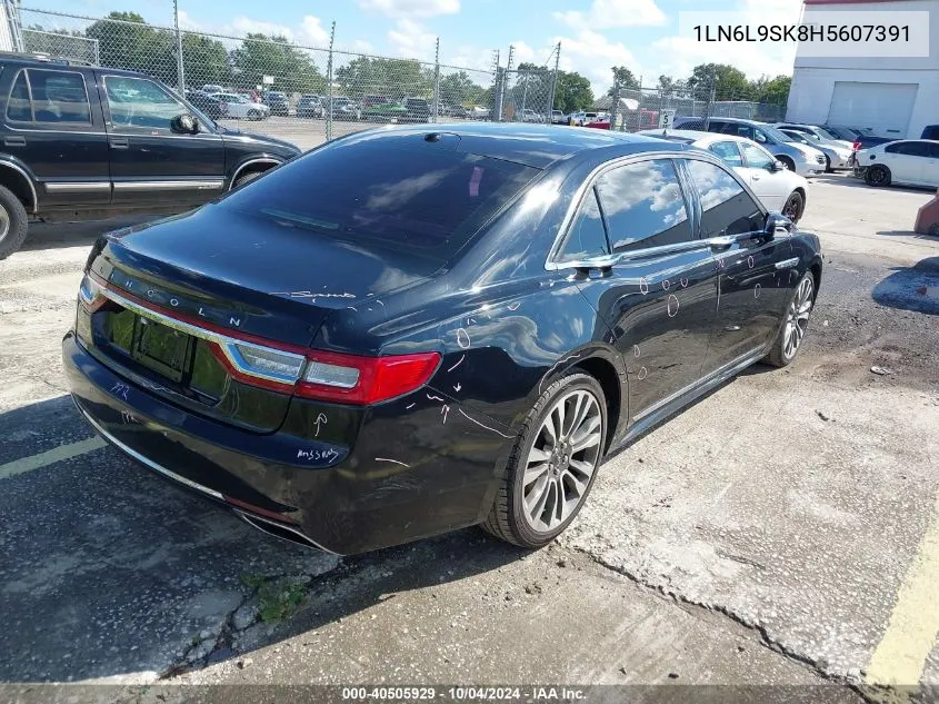 1LN6L9SK8H5607391 2017 Lincoln Continental Select