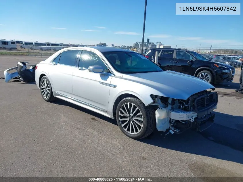 2017 Lincoln Continental Select VIN: 1LN6L9SK4H5607842 Lot: 40808025