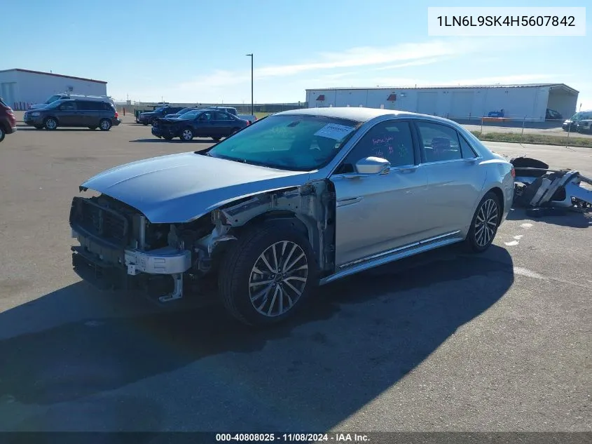 2017 Lincoln Continental Select VIN: 1LN6L9SK4H5607842 Lot: 40808025