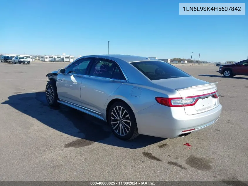 2017 Lincoln Continental Select VIN: 1LN6L9SK4H5607842 Lot: 40808025