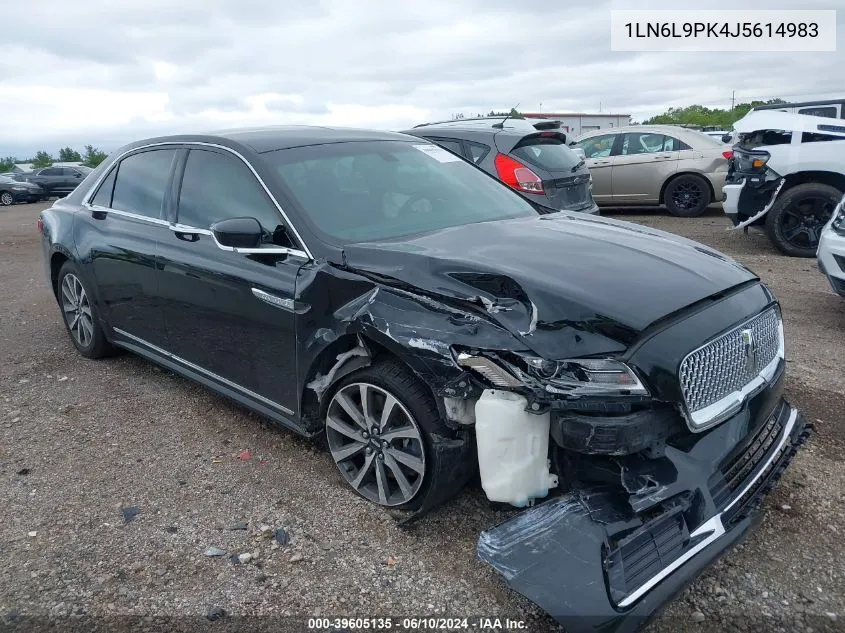 1LN6L9PK4J5614983 2018 Lincoln Continental Premiere