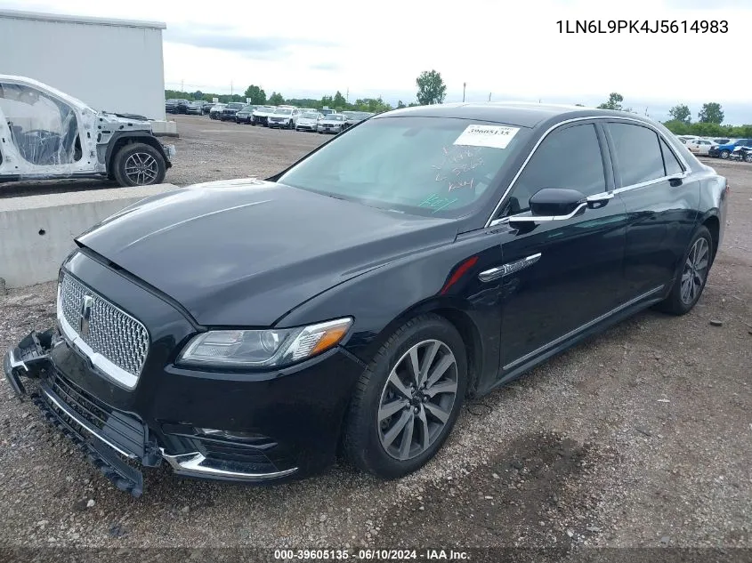 1LN6L9PK4J5614983 2018 Lincoln Continental Premiere