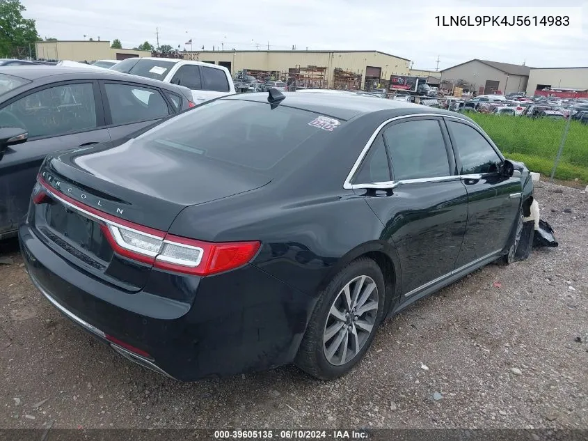 1LN6L9PK4J5614983 2018 Lincoln Continental Premiere