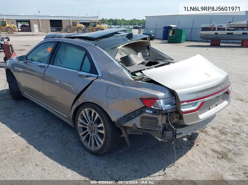 1LN6L9RP8J5601971 2018 Lincoln Continental Reserve