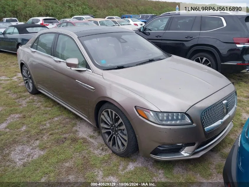 2018 Lincoln Continental Reserve VIN: 1LN6L9RP6J5616890 Lot: 40529329