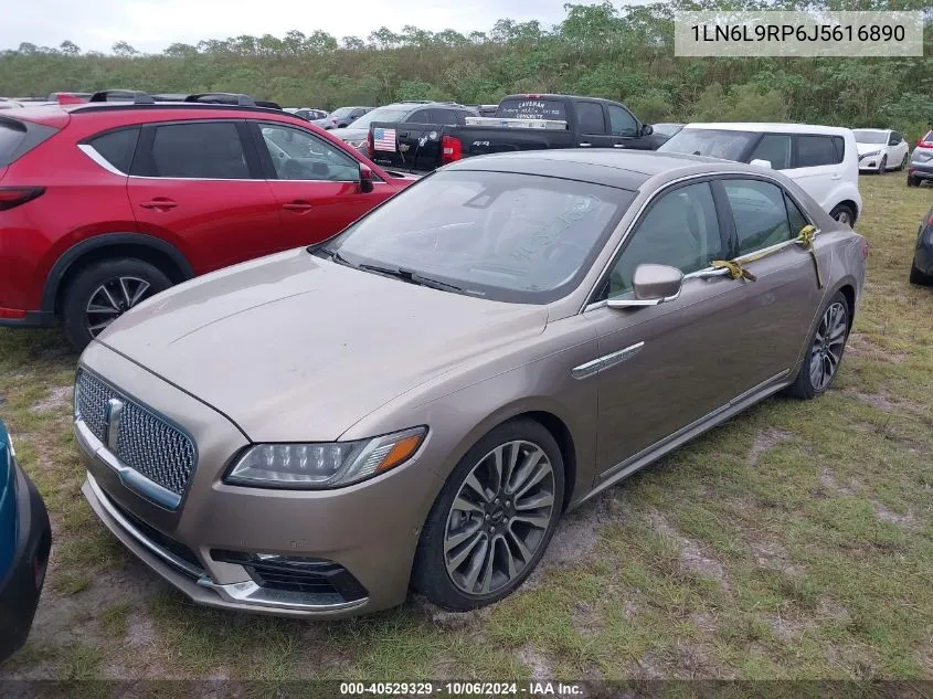 2018 Lincoln Continental Reserve VIN: 1LN6L9RP6J5616890 Lot: 40529329