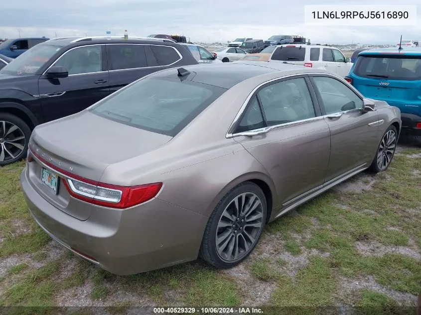 1LN6L9RP6J5616890 2018 Lincoln Continental Reserve