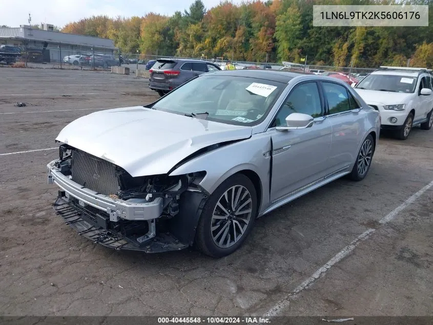 1LN6L9TK2K5606176 2019 Lincoln Continental Select