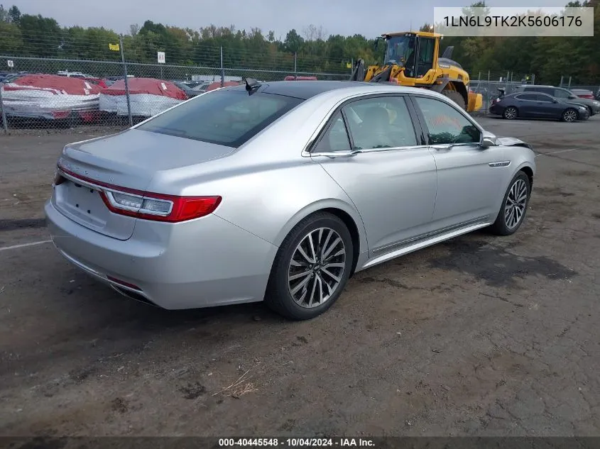 1LN6L9TK2K5606176 2019 Lincoln Continental Select