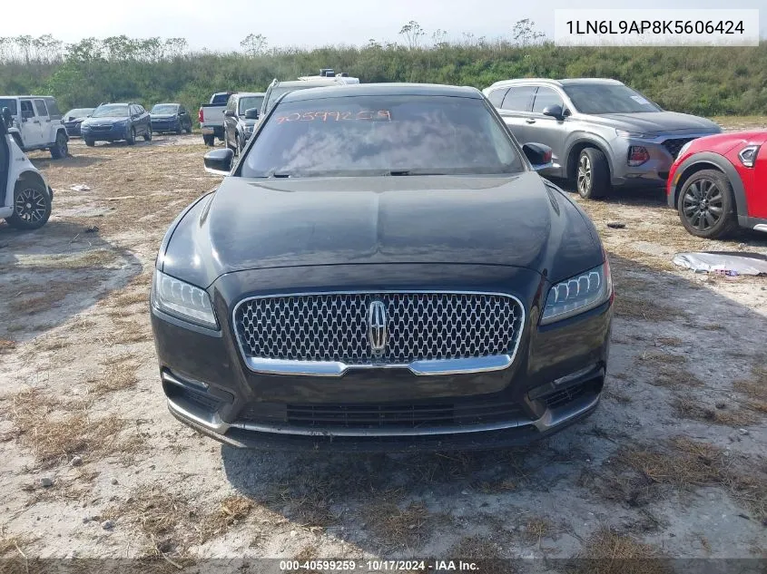 2019 Lincoln Continental Black Label VIN: 1LN6L9AP8K5606424 Lot: 40599259