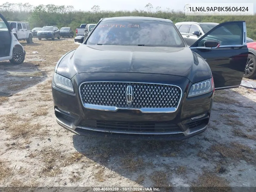 1LN6L9AP8K5606424 2019 Lincoln Continental Black Label