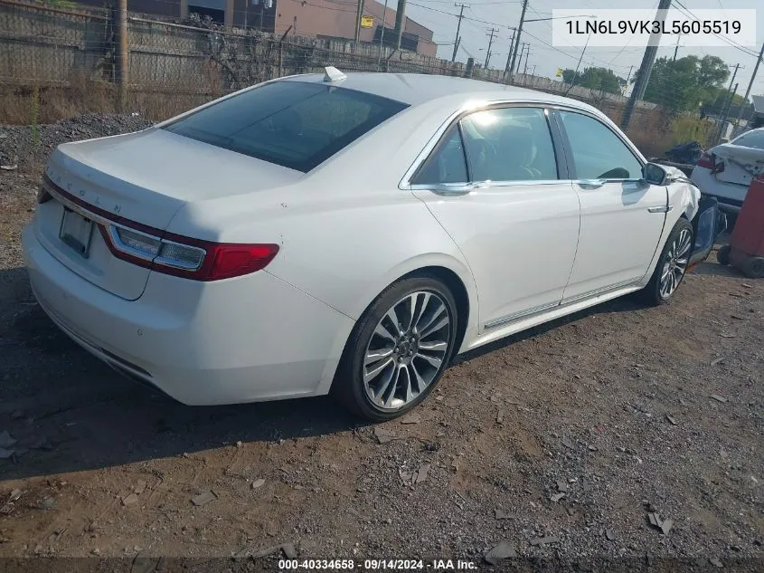 2020 Lincoln Continental Standard VIN: 1LN6L9VK3L5605519 Lot: 40334658