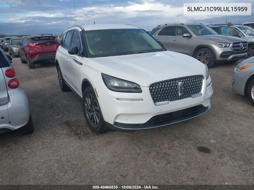 2020 Lincoln Corsair VIN: 5LMCJ1C99LUL15959 Lot: 40465835