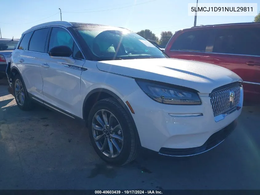 2022 Lincoln Corsair Standard VIN: 5LMCJ1D91NUL29811 Lot: 40603439