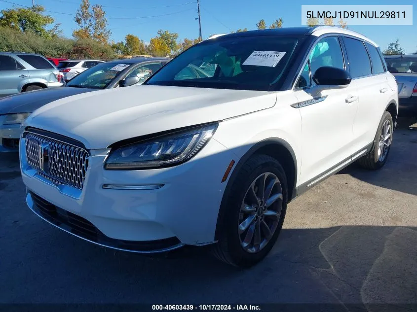 2022 Lincoln Corsair Standard VIN: 5LMCJ1D91NUL29811 Lot: 40603439