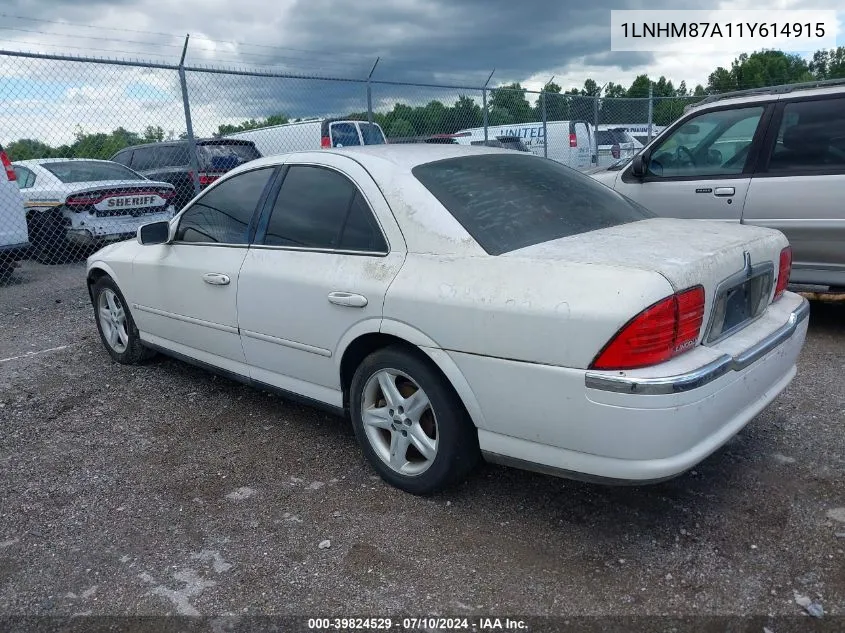 1LNHM87A11Y614915 2001 Lincoln Ls V8 Auto