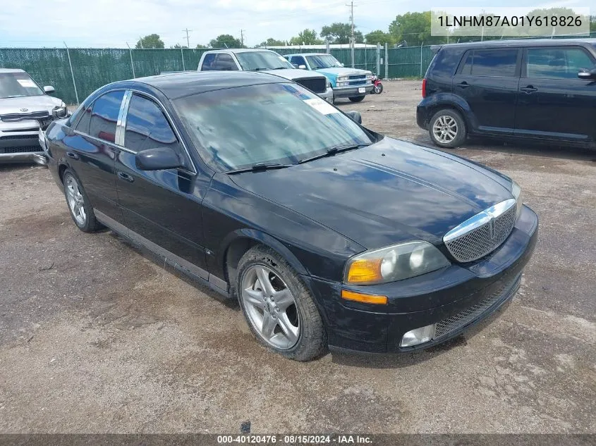 2001 Lincoln Ls V8 Auto VIN: 1LNHM87A01Y618826 Lot: 40120476