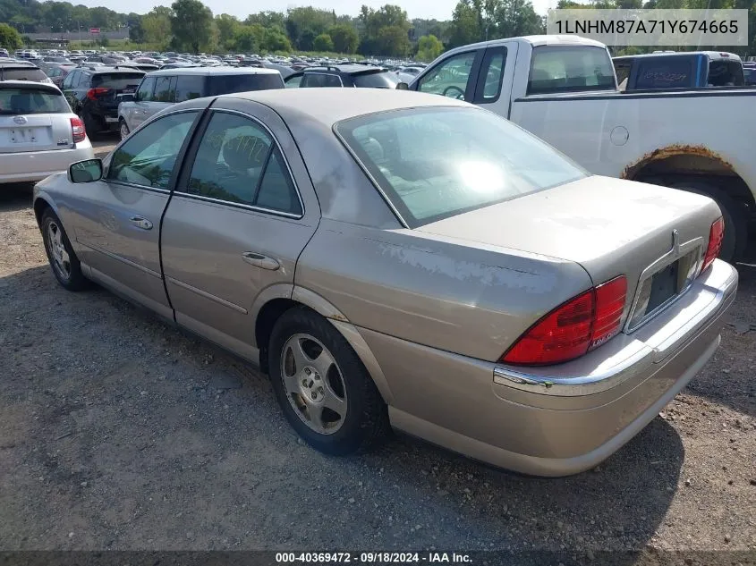 2001 Lincoln Ls VIN: 1LNHM87A71Y674665 Lot: 40369472