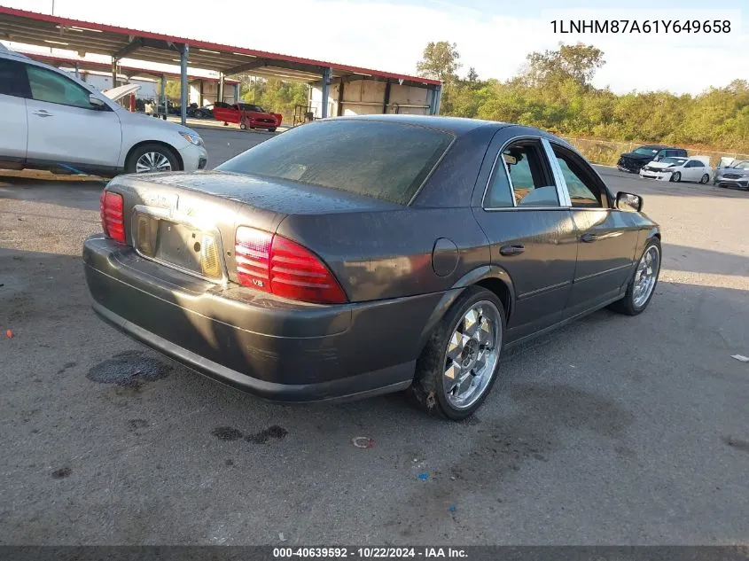 2001 Lincoln Ls V8 Auto VIN: 1LNHM87A61Y649658 Lot: 40639592