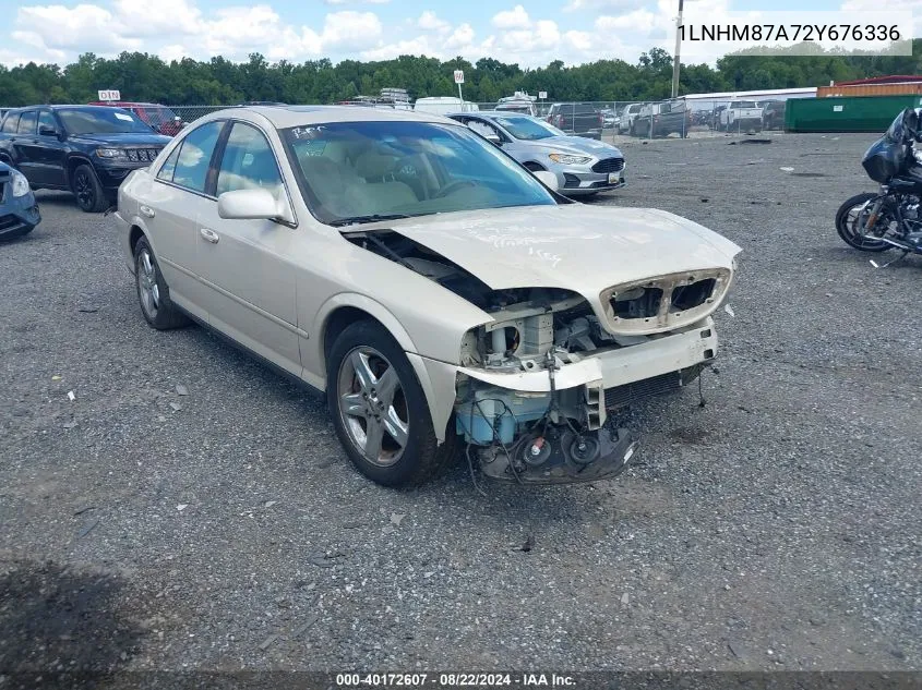 2002 Lincoln Ls V8 Auto VIN: 1LNHM87A72Y676336 Lot: 40172607