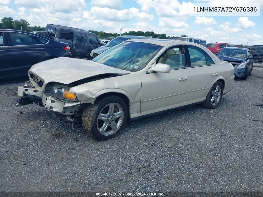 2002 Lincoln Ls V8 Auto VIN: 1LNHM87A72Y676336 Lot: 40172607