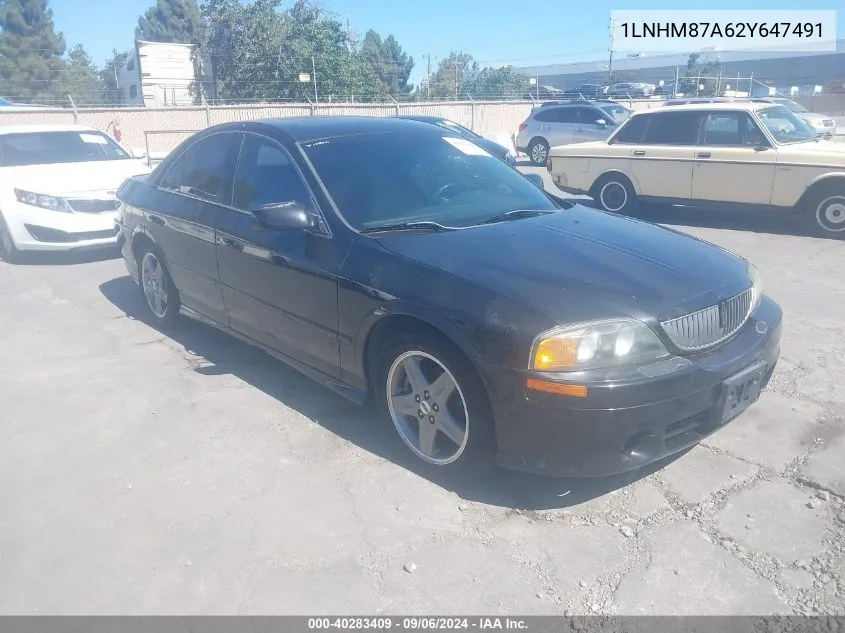 2002 Lincoln Ls V8 Auto VIN: 1LNHM87A62Y647491 Lot: 40283409