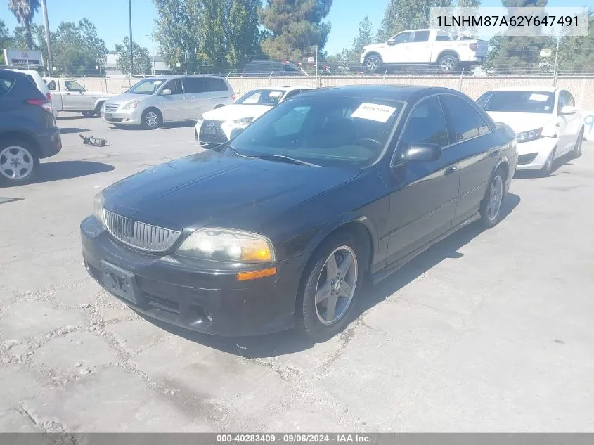 2002 Lincoln Ls V8 Auto VIN: 1LNHM87A62Y647491 Lot: 40283409