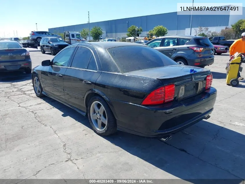 2002 Lincoln Ls V8 Auto VIN: 1LNHM87A62Y647491 Lot: 40283409