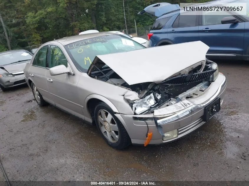 2002 Lincoln Ls V6 Auto/V6 Manual VIN: 1LNHM86S72Y709667 Lot: 40416401