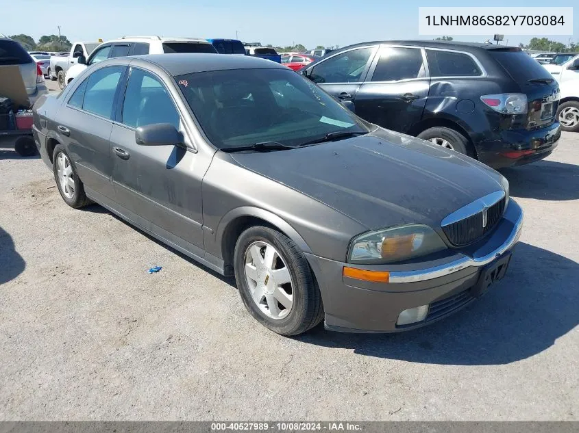 2002 Lincoln Ls V6 Auto/V6 Manual VIN: 1LNHM86S82Y703084 Lot: 40527989