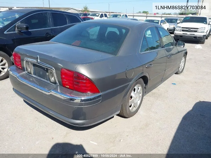 2002 Lincoln Ls V6 Auto/V6 Manual VIN: 1LNHM86S82Y703084 Lot: 40527989