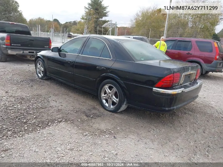 2002 Lincoln Ls V8 Auto VIN: 1LNHM87A62Y711299 Lot: 40557983