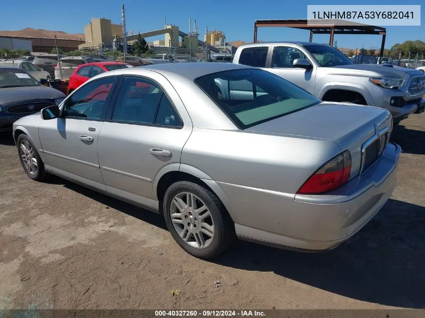 2003 Lincoln Ls VIN: 1LNHM87A53Y682041 Lot: 40327260