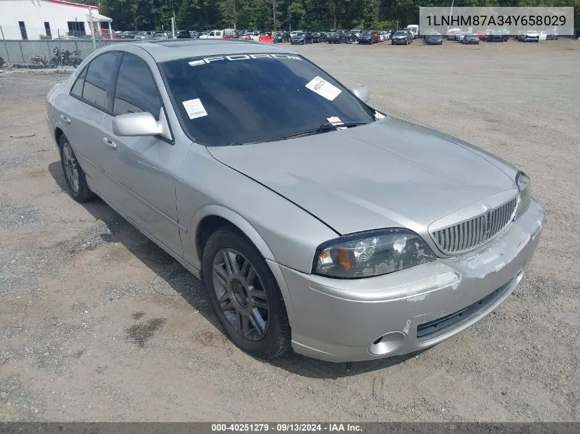 1LNHM87A34Y658029 2004 Lincoln Ls V8