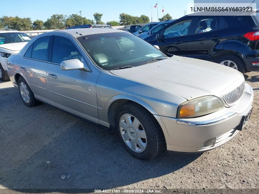 2004 Lincoln Ls V6 VIN: 1LNHM86S64Y683923 Lot: 40271391