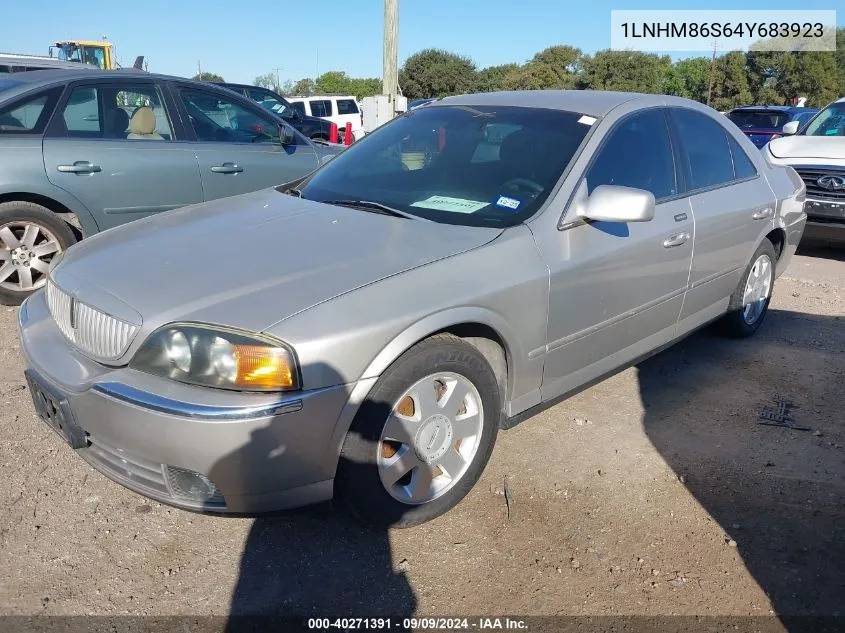 2004 Lincoln Ls V6 VIN: 1LNHM86S64Y683923 Lot: 40271391