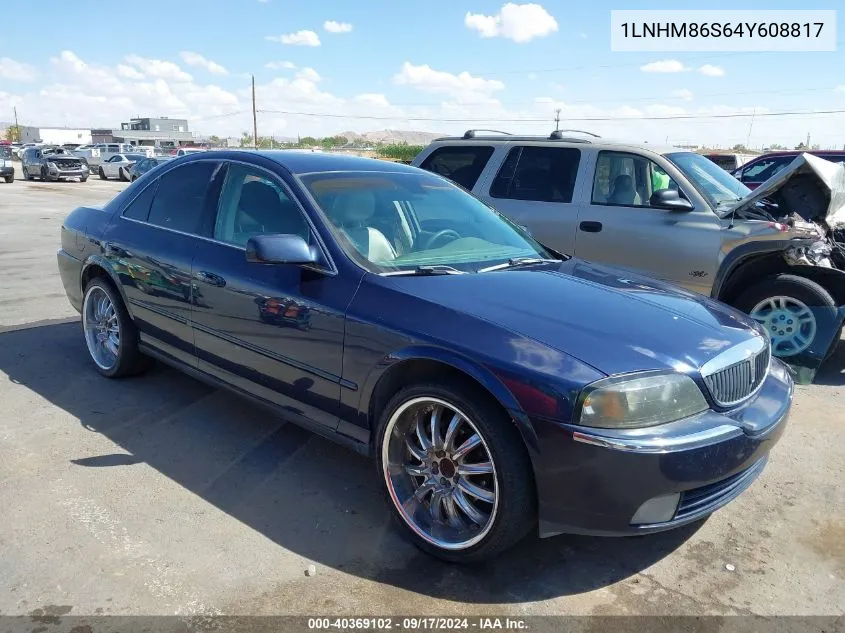 2004 Lincoln Ls V6 VIN: 1LNHM86S64Y608817 Lot: 40752954