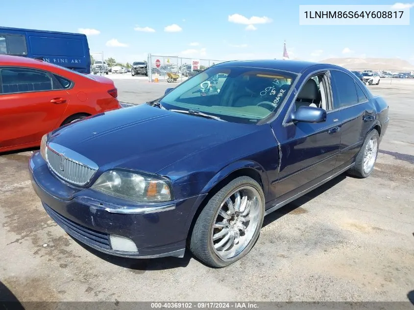 2004 Lincoln Ls V6 VIN: 1LNHM86S64Y608817 Lot: 40752954