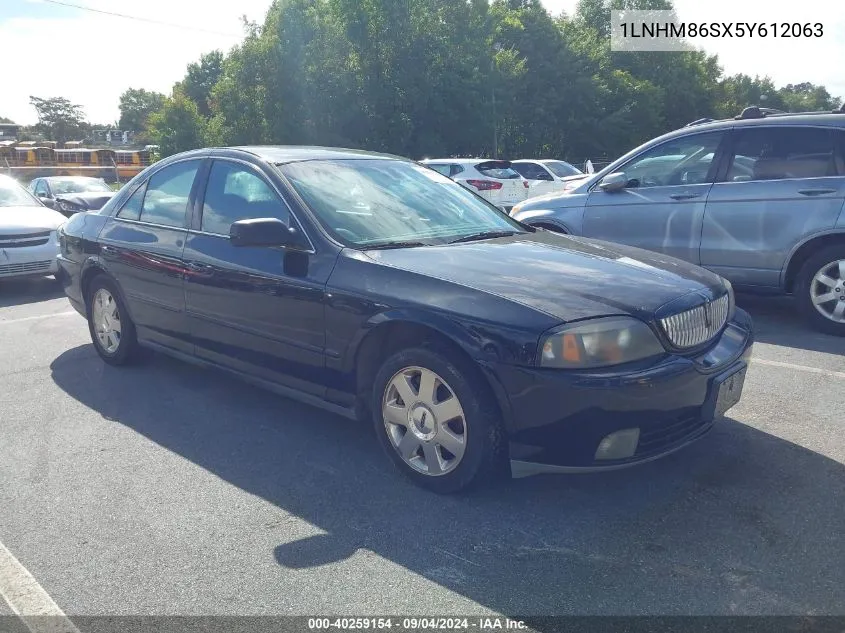 2005 Lincoln Ls V6 VIN: 1LNHM86SX5Y612063 Lot: 40259154