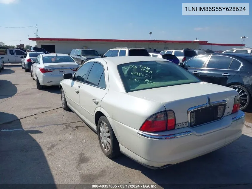 2005 Lincoln Ls V6 VIN: 1LNHM86S55Y628624 Lot: 40357635