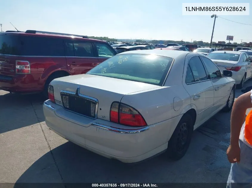 2005 Lincoln Ls V6 VIN: 1LNHM86S55Y628624 Lot: 40357635