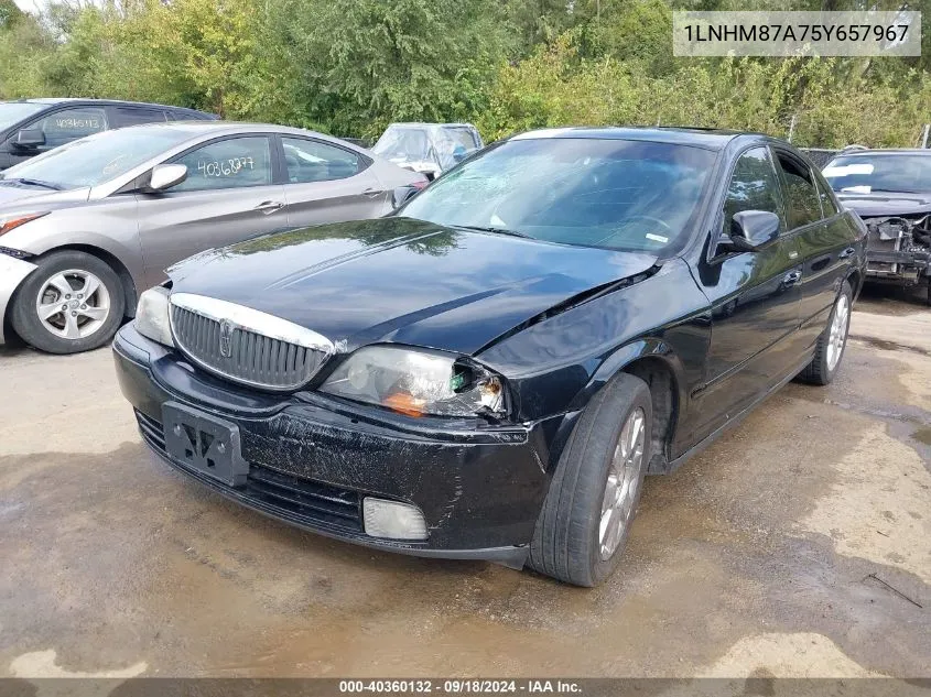 2005 Lincoln Ls V8 VIN: 1LNHM87A75Y657967 Lot: 40360132