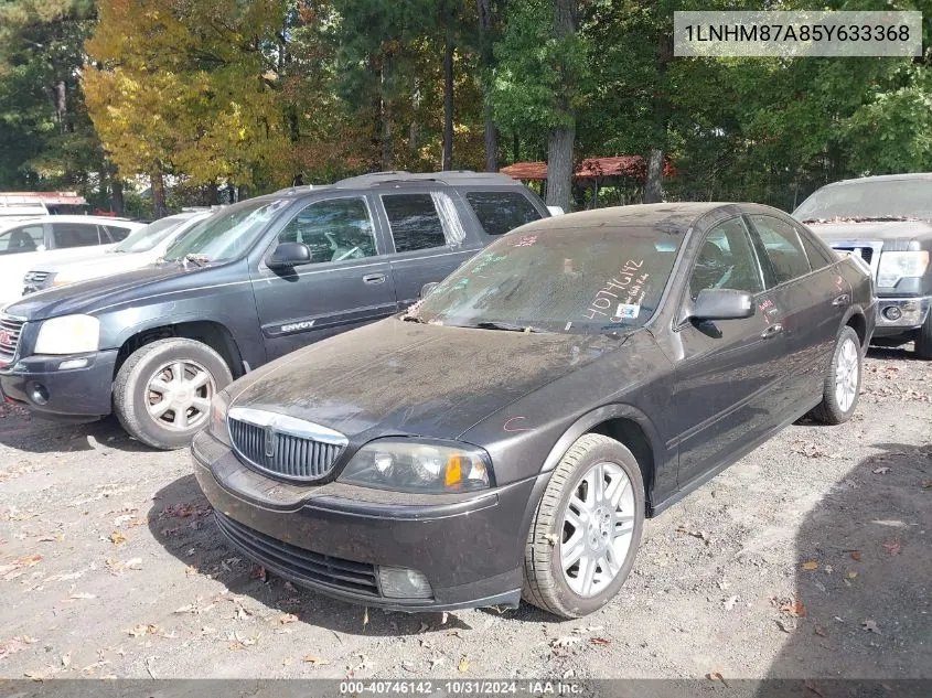 2005 Lincoln Ls V8 VIN: 1LNHM87A85Y633368 Lot: 40746142