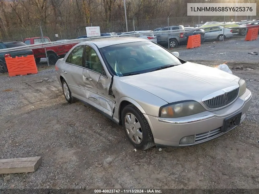 2005 Lincoln Ls V6 VIN: 1LNHM86S85Y625376 Lot: 40823747