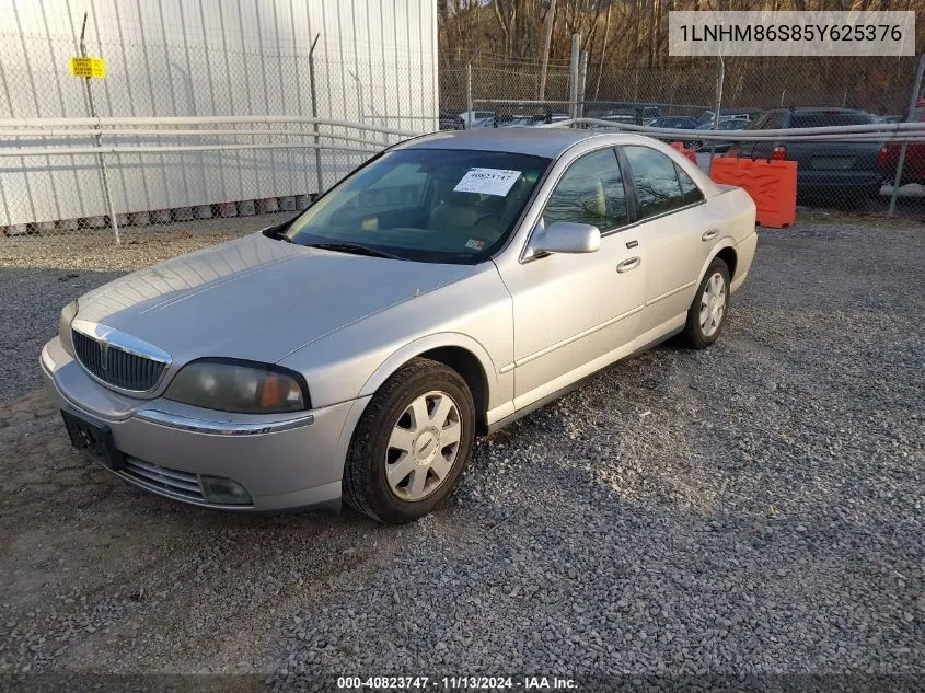 2005 Lincoln Ls V6 VIN: 1LNHM86S85Y625376 Lot: 40823747