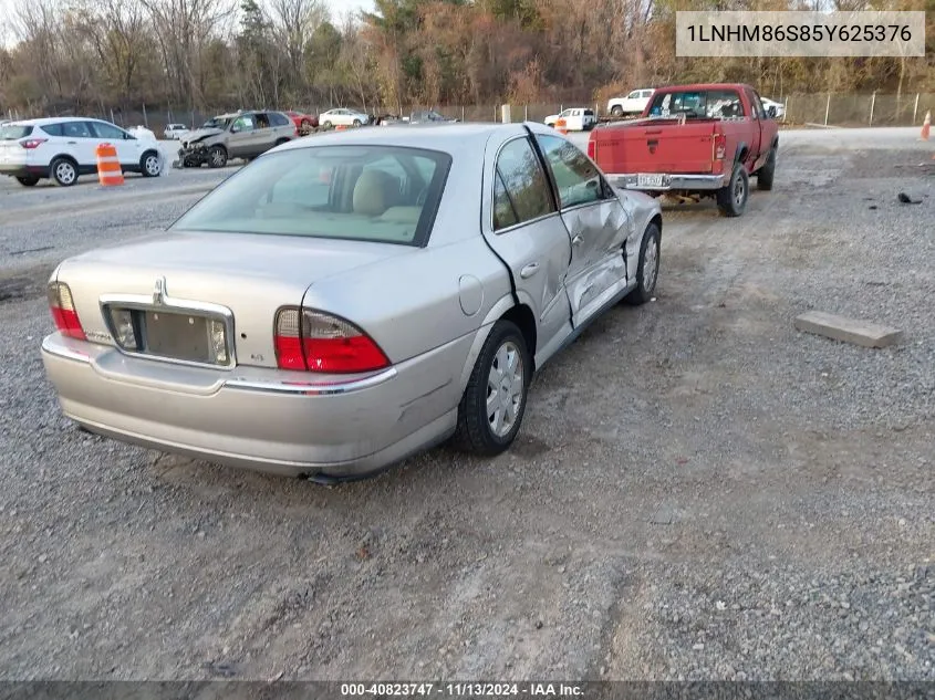 2005 Lincoln Ls V6 VIN: 1LNHM86S85Y625376 Lot: 40823747